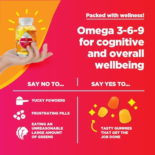 Gomitas Omega y DHA para Niños - Ácidos Grasos Omega 3 6 9 con Vitamina C para la Visión - DHA Nutricional para un Sistema Nervioso Saludable - Sin - imagen 8