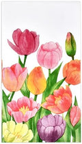 100 Servilletas de Invitado Tulipán, Toallas Desechables con Diseño Floral Acuarela para Baño, Decoración de Fiesta de Primavera, Boda o Baby Shower - imagen 1