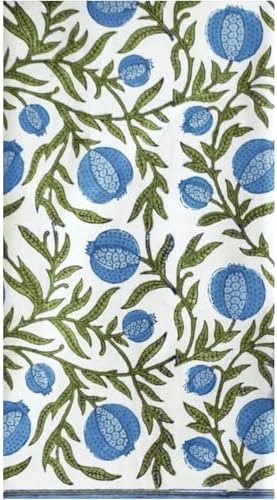 Servilletas desechables Stxy de 3 capas con diseño de granada (45 piezas) en verde, azul y blanco, tinta no tóxica, ideales para baño y decoración. - imagen 1