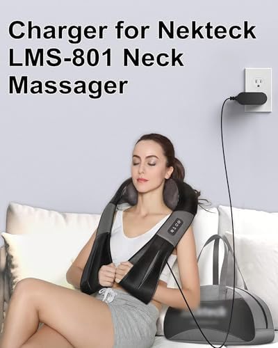 Cargador ADRICY 12V para Masaje Nekteck, Compatible con LMS-801, Papillon, InvoSpa, Mo Cuishle, Viktor Jurgen y Otros, Cable de 5.9FT para Cuello - imagen 2