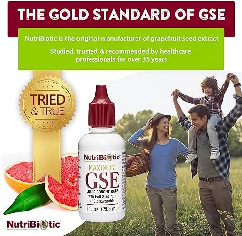NutriBiotic – GSE Máximo, 1 Oz Líquido | Extracto de Semilla de Pomelo Concentrado Premium con Bioflavonoides | Alta Potencia, Vegano, Sin Gluten y - imagen 2