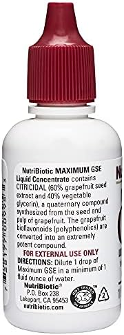 NutriBiotic – GSE Máximo, 1 Oz Líquido | Extracto de Semilla de Pomelo Concentrado Premium con Bioflavonoides | Alta Potencia, Vegano, Sin Gluten y - imagen 3