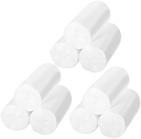 Bolsas de Basura Mini XCX para Bote de 0.5 Gal / 2 Litros, 270 Piezas / 9 Rollos, Color Blanco - imagen 1