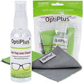 Spray Limpiador Antivaho OptiPlus con Paño de Microfibra Doble | Limpiador Sin Rayas y Spray Antivaho para Lentes, Pantallas de Laptops, Smartphones, - imagen 1