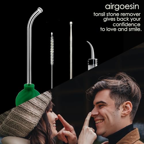 Kit de Remoción de Piedras en las Amígdalas Airgoesin 3 en 1, Aspirador de Piedras, Pica de Acero Inoxidable de 18 cm y Jeringa de Irrigación Curva - imagen 6