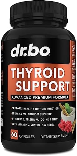 Suplemento de Apoyo a la Tiroides para Mujeres y Hombres - Mejora Natural del Metabolismo, Ánimo y Energía con L-Tirosina, Selenio, Yodo, Zinc, Fucus - imagen 1