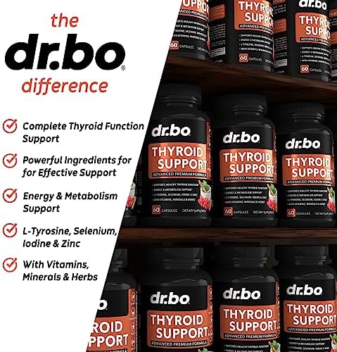 Suplemento de Apoyo a la Tiroides para Mujeres y Hombres - Mejora Natural del Metabolismo, Ánimo y Energía con L-Tirosina, Selenio, Yodo, Zinc, Fucus - imagen 3