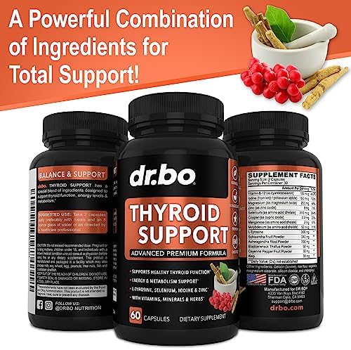 Suplemento de Apoyo a la Tiroides para Mujeres y Hombres - Mejora Natural del Metabolismo, Ánimo y Energía con L-Tirosina, Selenio, Yodo, Zinc, Fucus - imagen 7