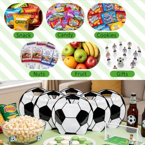 HRX Paquete de 18 Bolsas de Snack para Fútbol con Asas, Bolsas de Regalo para Eventos Deportivos, Cumpleaños y Fiestas de Equipo - imagen 4