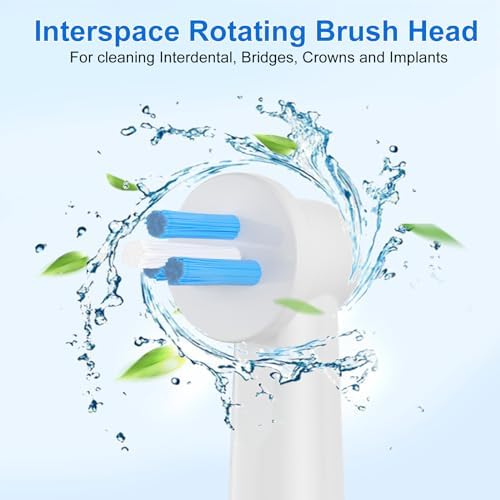 16 Piezas de Cabezales de Repuesto Interspace Compatibles con Cepillos de Dientes Eléctricos Oral B para Limpiar Espacios, Puentes e Implantes. - imagen 2