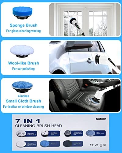 Cabezas de cepillo de repuesto Leebein ANS-8050, kit de 7 accesorios adicionales para cepillos eléctricos ANS-8050 y ANS-8051 8052 - Cepillo no - imagen 3