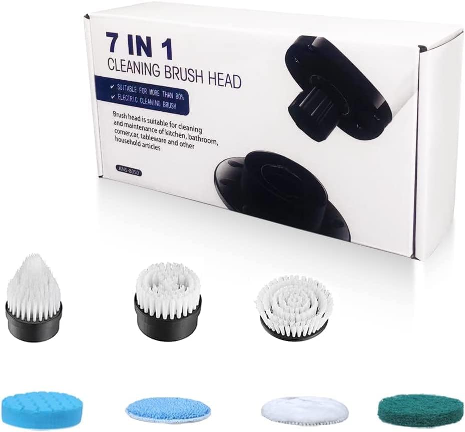 Cabezas de cepillo de repuesto Leebein ANS-8050, kit de 7 accesorios adicionales para cepillos eléctricos ANS-8050 y ANS-8051 8052 - Cepillo no - imagen 5