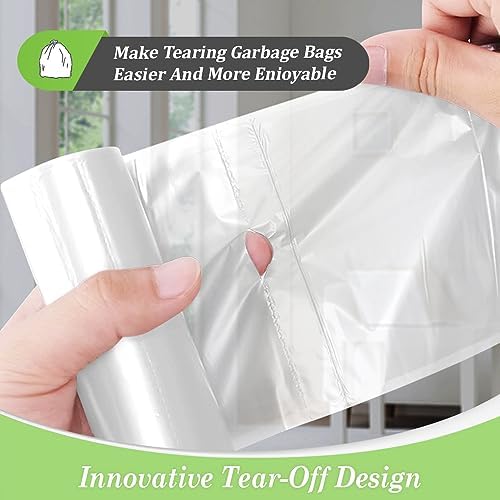 Bolsas de Basura Medianas Teivio de 10 Galones, 300 Cuentas, para Cocina y Baño, Transparentes, Ideal para Hogar y Oficina - imagen 4