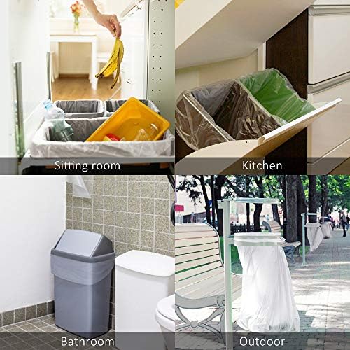 Bolsas de Basura Medianas Teivio de 10 Galones, 300 Cuentas, para Cocina y Baño, Transparentes, Ideal para Hogar y Oficina - imagen 5
