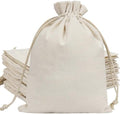HRX Paquete de 20 Bolsas de Lona de Algodón 7x9 pulgadas, Bolsas de Regalo con Cierre de Cuerda para Fiestas y Manualidades - imagen 1