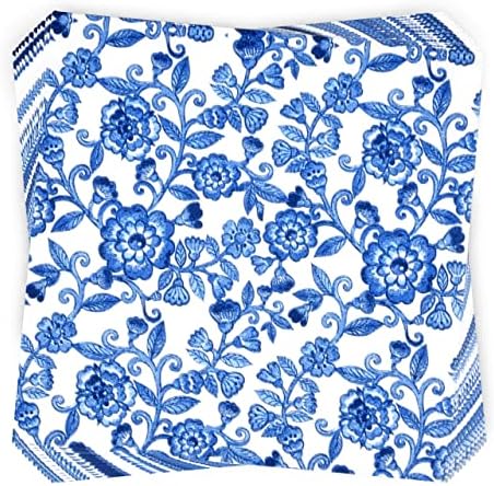 Servilletas Desechables de Papel Floral Azules de 100 Piezas para Cócteles - Regalo Boutique, Ideal para Bodas, Bautizos y Fiestas de Primavera - imagen 2