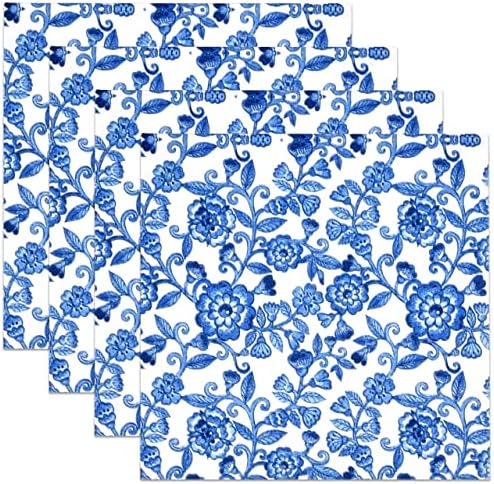 Servilletas Desechables de Papel Floral Azules de 100 Piezas para Cócteles - Regalo Boutique, Ideal para Bodas, Bautizos y Fiestas de Primavera - imagen 6