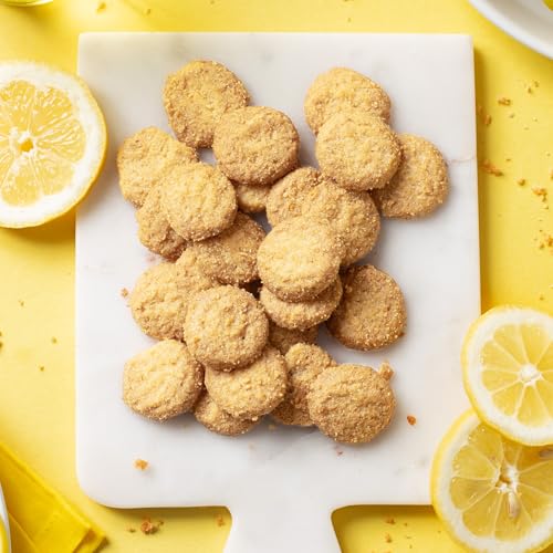 Galletas Mini de Limón HighKey - Snacks Bajos en Azúcar, Keto, Bajas en Carbohidratos, Sin Gluten, 6g de Proteína - Delicias de Almendra Sin Azúcar - imagen 4