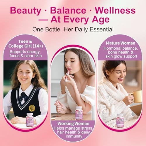 Gomitas Multivitamínicas Sin Azúcar Vccvaa para Mujeres 14+ con Hierro, Inositol, Folato y Vitaminas A, C, D3, E, B12, K2 – 60 Gomas Veganas para - imagen 5