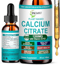 Suplementos de Calcio Líquido para Mujeres, 1200mg de Calcio de Alta Absorción con Vitamina D3 y K2 para Huesos y Dientes, 30 Porciones - imagen 1