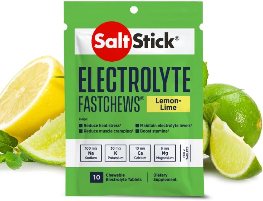 SaltStick Fastchews, Tabletas de Electrolitos para Rehidratación y Recuperación, 10 piezas, Paquete Variado de 4 para Atletas y Senderismo - imagen 3