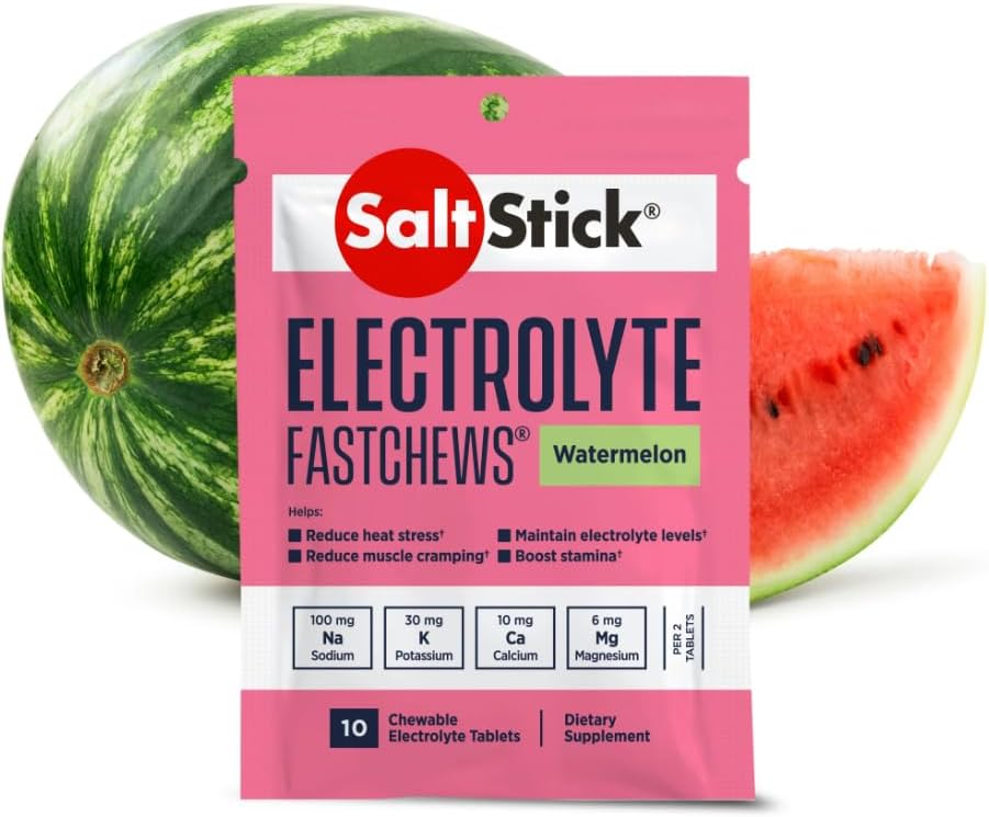 SaltStick Fastchews, Tabletas de Electrolitos para Rehidratación y Recuperación, 10 piezas, Paquete Variado de 4 para Atletas y Senderismo - imagen 6