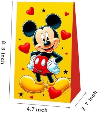 Bolsas de Regalo de Cumpleaños Mickey DSOE de 12 Piezas, Suministros para Fiesta de Mickey para Decoraciones de Cumpleaños Infantiles - imagen 3