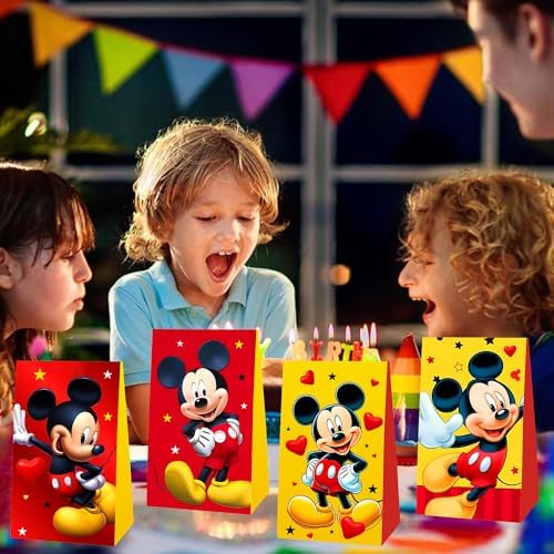 Bolsas de Regalo de Cumpleaños Mickey DSOE de 12 Piezas, Suministros para Fiesta de Mickey para Decoraciones de Cumpleaños Infantiles - imagen 5