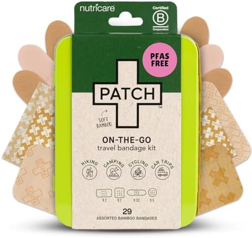 Kit de Viaje de Bandas Adhesivas de Bambú Natural PATCH para Piel Sensible, Eco-Amigables e Hipoalergénicas, 29 piezas - imagen 8