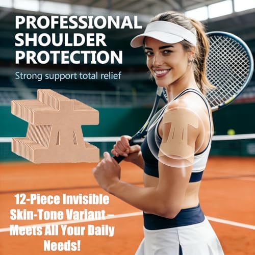 Cinta Kinesiológica Precortada 12 Pzs para Hombro - Soporte Deportivo Elástico Impermeable y Transpirable, Cinta Atlética Hipoalergénica Sin Látex - imagen 6