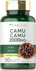 Carlyle Camu Camu con Vitamina C | 150 Cápsulas | Suplemento de Extracto de Hierbas | Myrciaria Dubia | Sin OGM y Sin Gluten - imagen 1