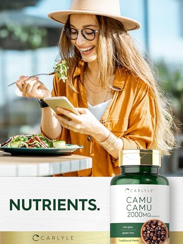 Carlyle Camu Camu con Vitamina C | 150 Cápsulas | Suplemento de Extracto de Hierbas | Myrciaria Dubia | Sin OGM y Sin Gluten - imagen 6