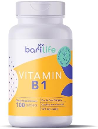 Tabletas Bari Life de Vitamina B1 100mg, Suplemento Dietético, 100 Tabletas de Tiamina - imagen 1