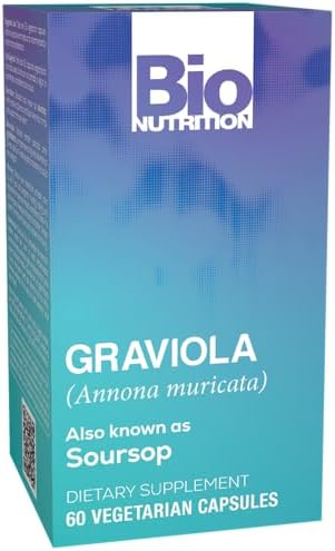 Cápsulas Vegetarianas de Graviola Soursop 60 Unidades, Suplemento Herbal Sin Gluten - imagen 1