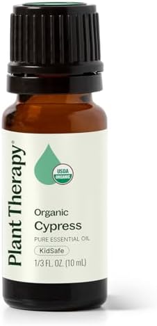 Aceite Esencial de Ciprés Orgánico Plant Therapy 10 mL (1/3 oz), 100% Puro, Sin Diluir, Aromaterapia Natural para Alivio de Congestión y Piel Clara - imagen 1