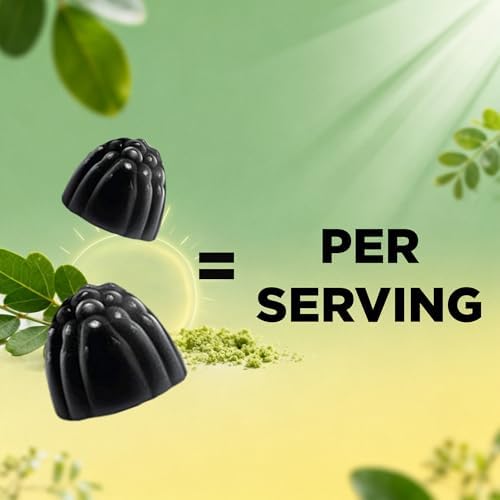 Vitamatic 2 Paquetes de Gomas de Moringa – Extracto Botánico Sin Azúcar – Suplemento Verde Vegano – 60 Gomas a Base de Pectina y No OGM - imagen 3