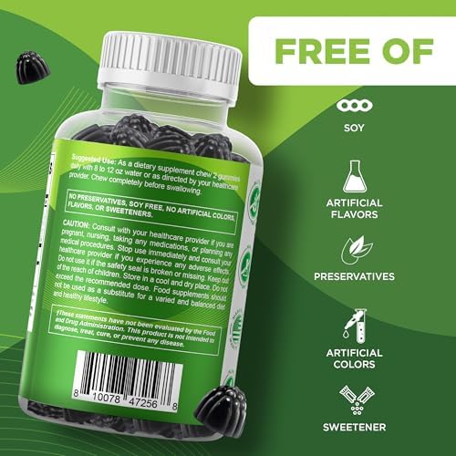 Vitamatic 2 Paquetes de Gomas de Moringa – Extracto Botánico Sin Azúcar – Suplemento Verde Vegano – 60 Gomas a Base de Pectina y No OGM - imagen 4