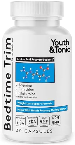 Youth & Tonic PM Suplemento Nocturno para Definición Muscular y Apariencia Delgada – Aminoácidos para Recuperación, Hombres y Mujeres, 30 Cápsulas - imagen 1