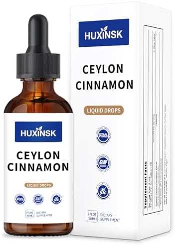 Extracto Líquido de Canela de Ceilán HUXINSK | Cinnamomum Zeylanicum Puro | Apoya un Metabolismo Saludable | Tinción Vegana Sin Alcohol, 60ml - imagen 1