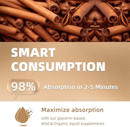 Extracto Líquido de Canela de Ceilán HUXINSK | Cinnamomum Zeylanicum Puro | Apoya un Metabolismo Saludable | Tinción Vegana Sin Alcohol, 60ml - imagen 3
