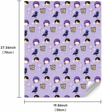 Papel de Regalo JenJen Tradition Anime Demon – 8 Hojas, 4 Diseños Estilo Cazador – Grande 20×27 in para Cumpleaños, Navidad, Fiestas y Regalos de - imagen 2