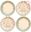 Platos de Hada del Jardín xo, Fetti - Paquete de 24, 9 | Decoraciones para Fiesta en el Bosque, Fiesta de Té, Cumpleaños Infantil, Mariposa, Gingham - imagen 1