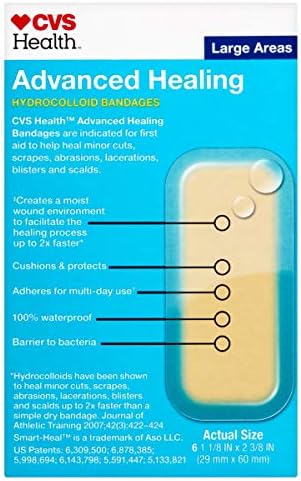 Curitas Hidrocoloides Avanzadas CVS Health para Áreas Grandes - imagen 3