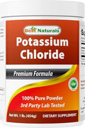 Potasio Cloruro en Polvo Puro Best Naturals 1 Libra - imagen 1