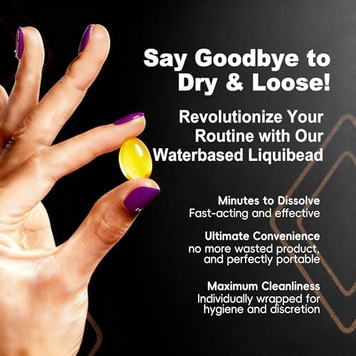 Lubricante Personal JIAOYUE, Hidratante Vaginal Liquibeads, 7 Bolitas para Mayor Comodidad y Mejora Sexual - imagen 2