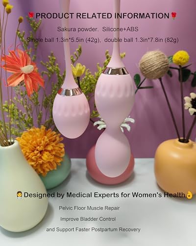Juego de Pesas para Ejercicios de Kegel, Sistema de Ejercicio de Suelo Pélvico, Dispositivos de Ejercicio de Suelo Pélvico, Silicona de Grado - imagen 2