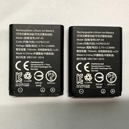 Batería de Reemplazo SONXIAVIVO NP-45 para Headset Steelseries Arctis Nova Pro Wireless, 2-Pack para Xbox y PlayStation - imagen 8