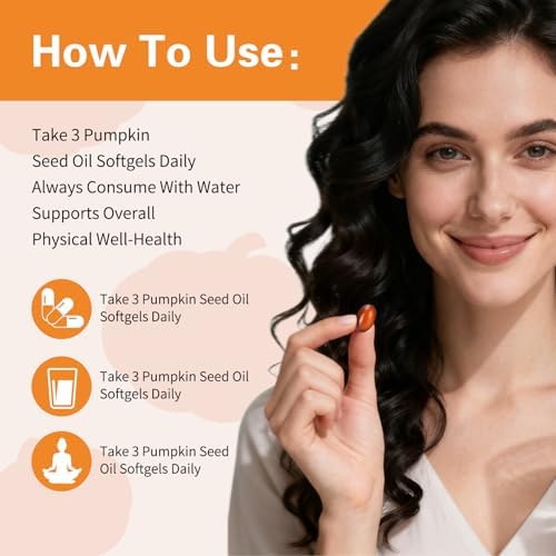 Aceite de Semilla de Calabaza DNOUHN con Cápsulas de Saw Palmetto, Ácidos Grasos Esenciales y Fitosteroles, 300 Softgels para el Crecimiento del - imagen 6