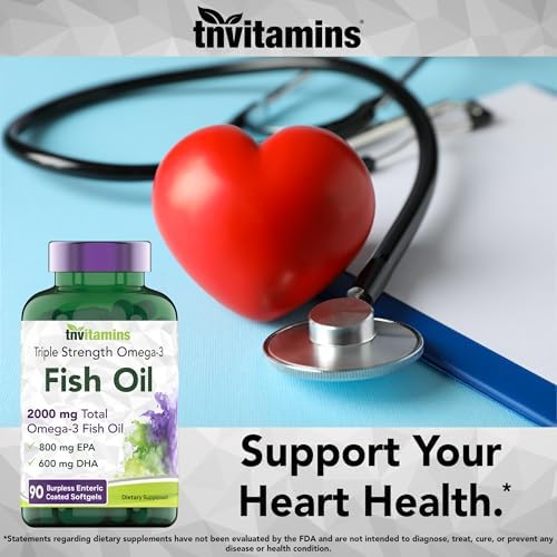 tnvitamins Omega-3 Aceite de Pescado Sin Eructos: 2000mg - 90 Cápsulas Blandas | 1400mg de Ácidos Grasos Omega-3 (800mg EPA & 600mg DHA) | - imagen 6