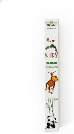 Cepillo de Dientes Holidentix de Bambú para Niños con Cerda de Jabalí, Autoportante, Ecológico y Sin Plástico - imagen 3